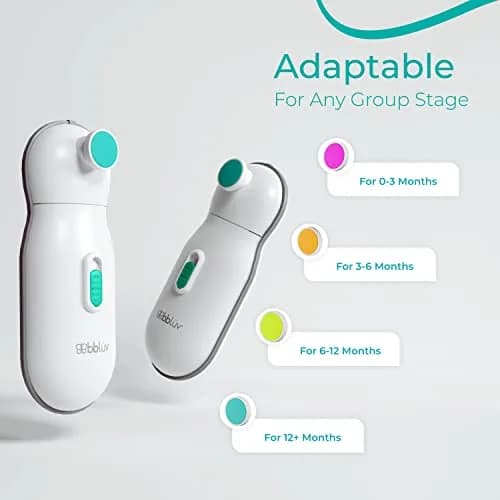 bblüv Trimö Electric Nail Clippers for Newborn Baby & Toddler | Gentle, Whisper-Quiet, 2-Speed, BPA-Free thumbnail 3