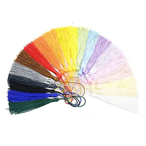 Makhry Silky Bookmark Tassels 5 Inch | Elegant Jewelry & Craft Decor (70-120 chars) thumbnail 9