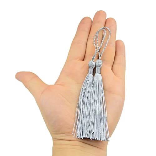 Makhry Silky Bookmark Tassels 5 Inch | Elegant Jewelry & Craft Decor (70-120 chars) thumbnail 2