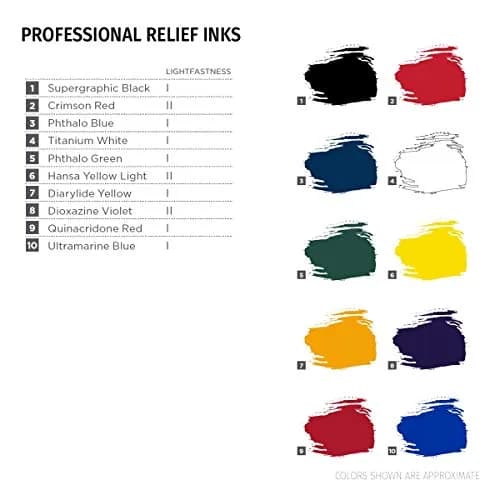 Speedball Relief Ink Quinacridone Red 8 fl oz | Oil-Based, Water-Miscible, Professional Quality thumbnail 4