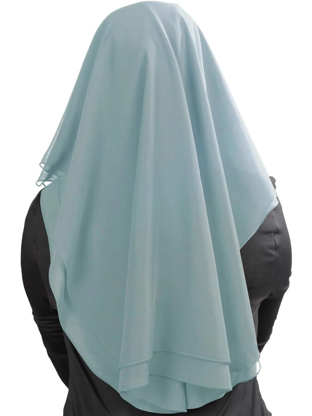 MyBatua 3-Layer Saudi Niqab 78cm (31") | Breathable Georgette Face Veil - view 3