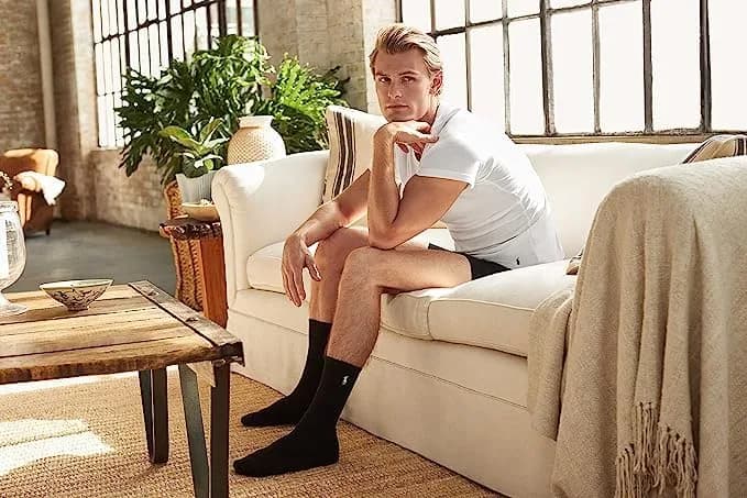POLO RALPH LAUREN Men's Tech Low Cut Sock 3 Pair Pack | Moisture-Wicking, Reinforced Toe, Arch Support, Ankle-High thumbnail 5