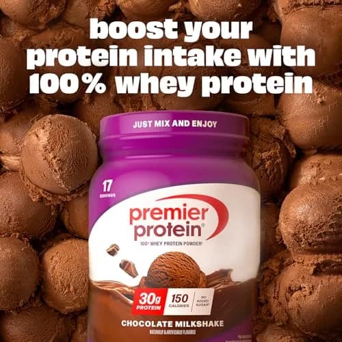 Premier Protein 30g High Protein Powder, 100% Whey, Chocolate, 1.53 lb (694g) | 30g Protein Per Serving thumbnail 4