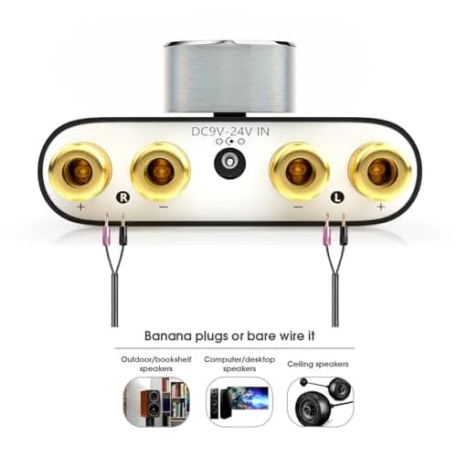 Douk Audio NS-01G Pro Mini Bluetooth 5.0 Power Amplifier, Stereo Hi-Fi Digital Amp 100W (50W×2) with AUX/USB/Bluetooth Input, 4-8 Ohm Speakers, Black thumbnail 6