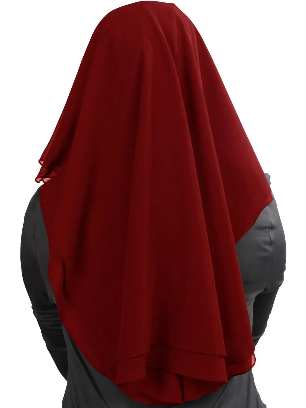 MyBatua 3 Layers Saudi Niqab Face Veil 78 x 66 cm (31 x 26 inches) | Breathable Georgette - view 3