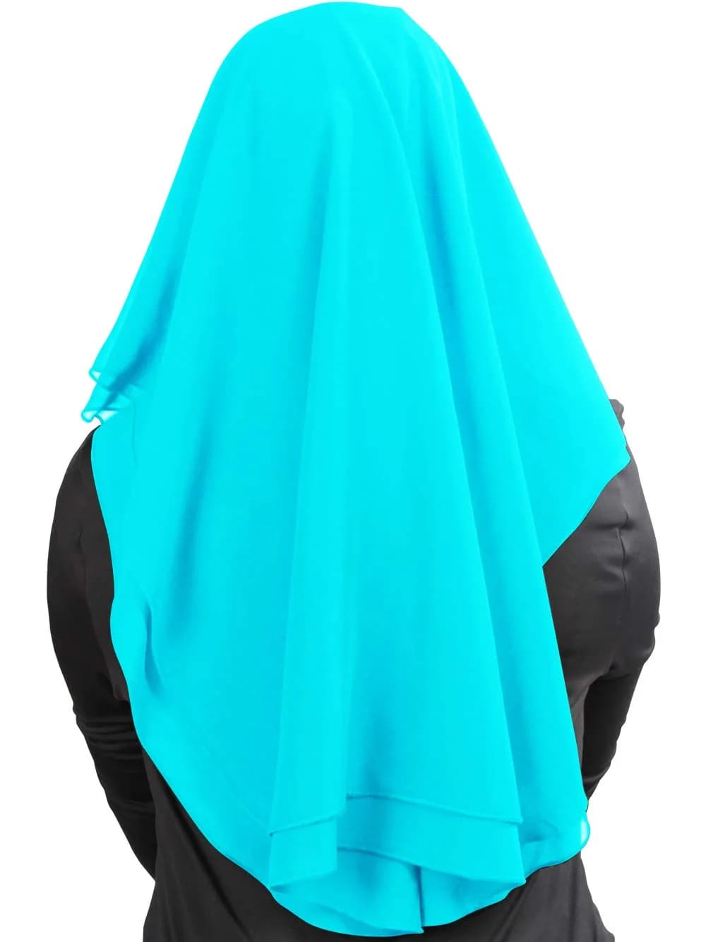MyBatua 3-Layer Saudi Niqab Face Veil 78 x 66 cm (31 x 26 inches) | Breathable Georgette - view 3