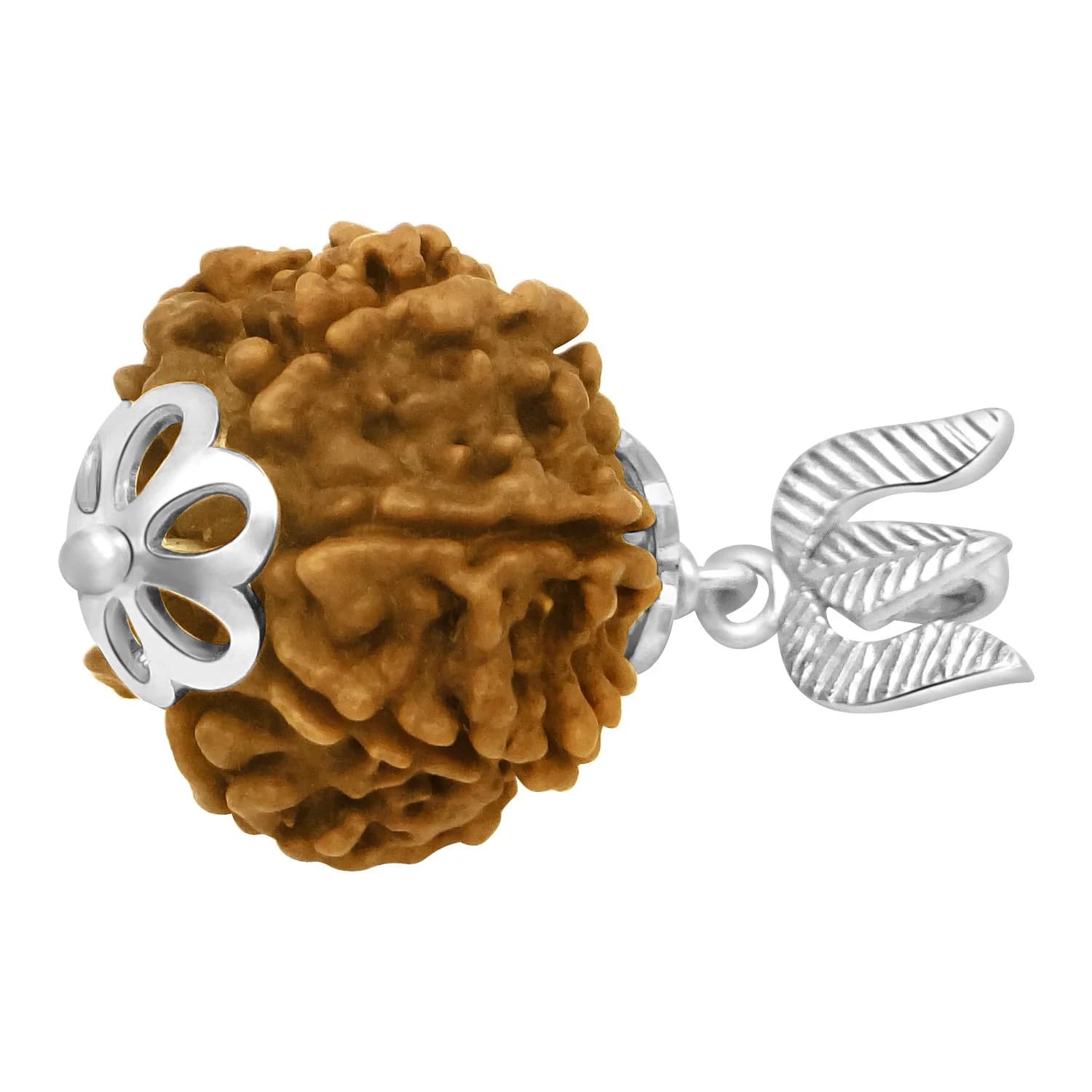 Arihant Gems & Jewels 7 Mukhi Rudraksha Pendant with 925 Sterling Silver Trishul | 2 cm (0.78 in) Pendant - view 3