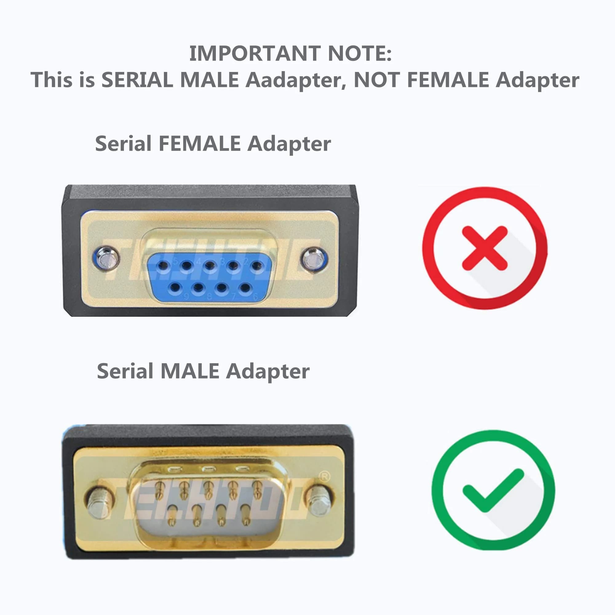 TECHTOO 4-Port USB to RS232 DB9 Serial Adapter Cable Male-to-Male with FTDI Chip | Connects 4 Serial Devices - view 7