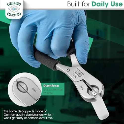 Scientific Labwares Dual Action Decapper Pliers for 13mm & 20mm Vials | 160g (0.35lb) thumbnail 6