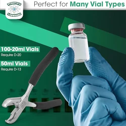 Scientific Labwares Dual Action Decapper Pliers for 13mm & 20mm Vials | 160g (0.35lb) thumbnail 7