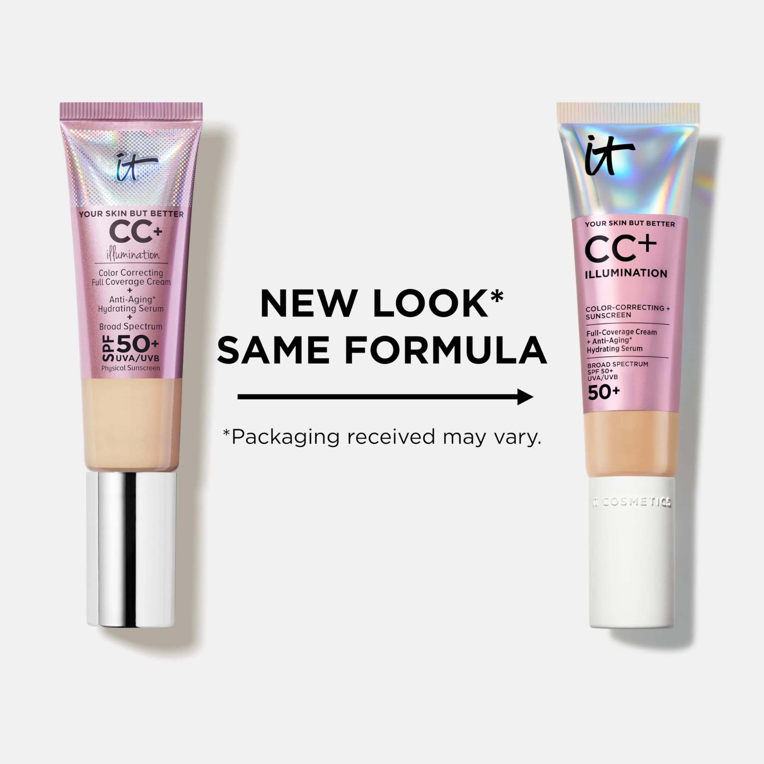 IT Cosmetics CC+ Cream Illumination SPF 50+ Medium Tan 32ml (1.08 fl oz) | Full Coverage Hydrating Serum Foundation - view 7