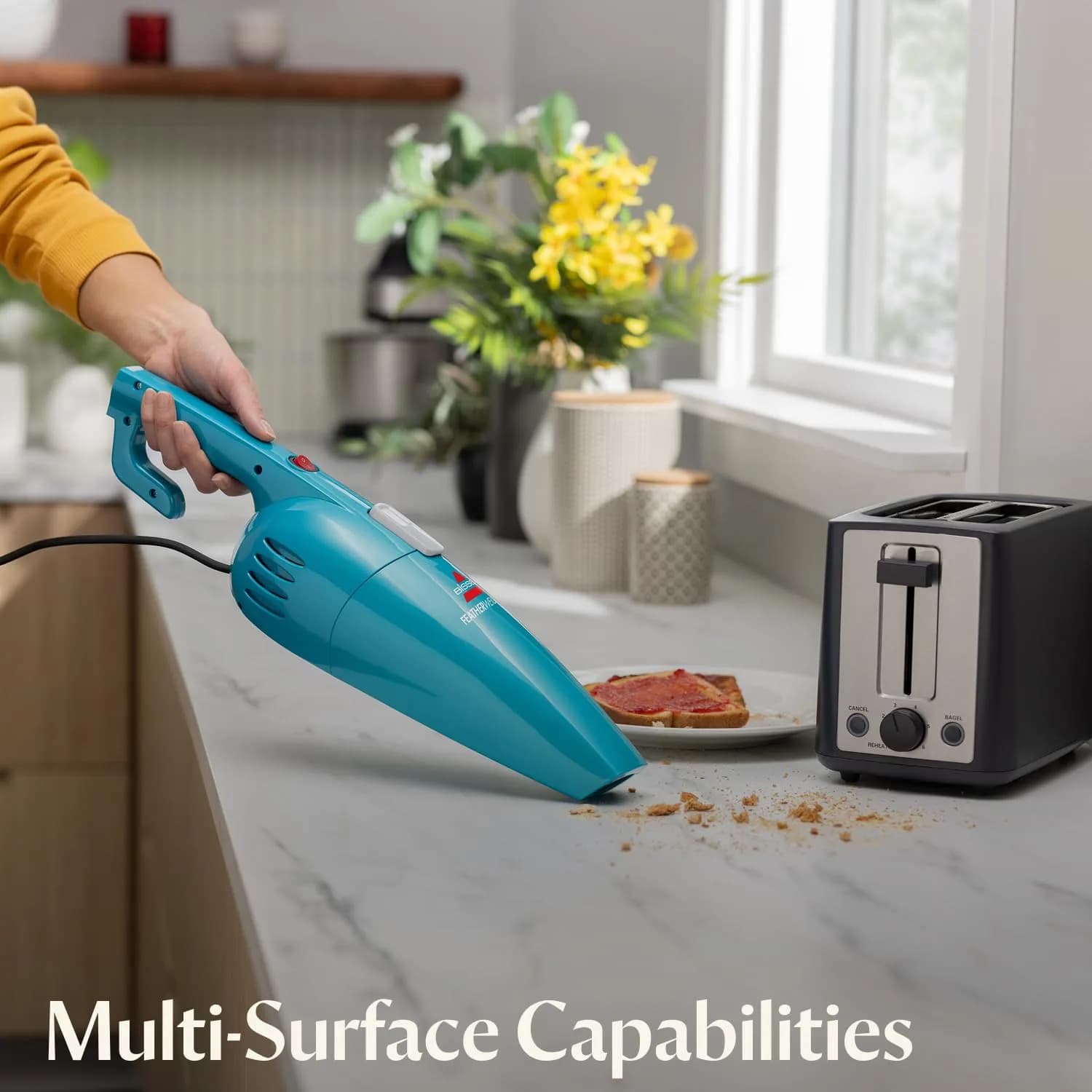 Bissell Featherweight Stick Lightweight Bagless Vacuum & Electric Broom 2.6 lbs (1.18 kg) | Versatile 3-in-1 Corded Design for Hard Floors & Carpets - view 5