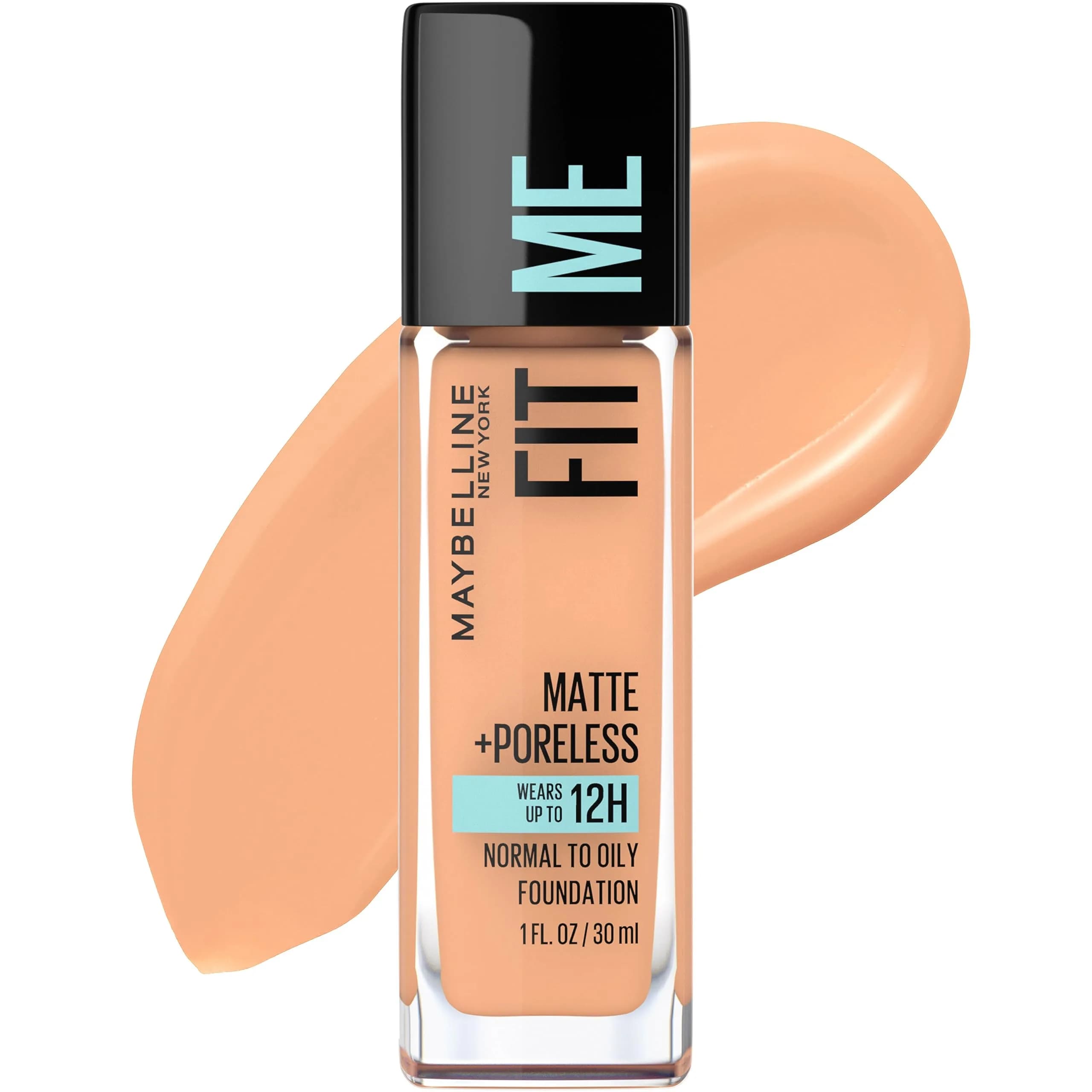 Maybelline Fit Me Matte + Poreless Liquid Foundation, Classic Beige, 1 Fl Oz - main product image