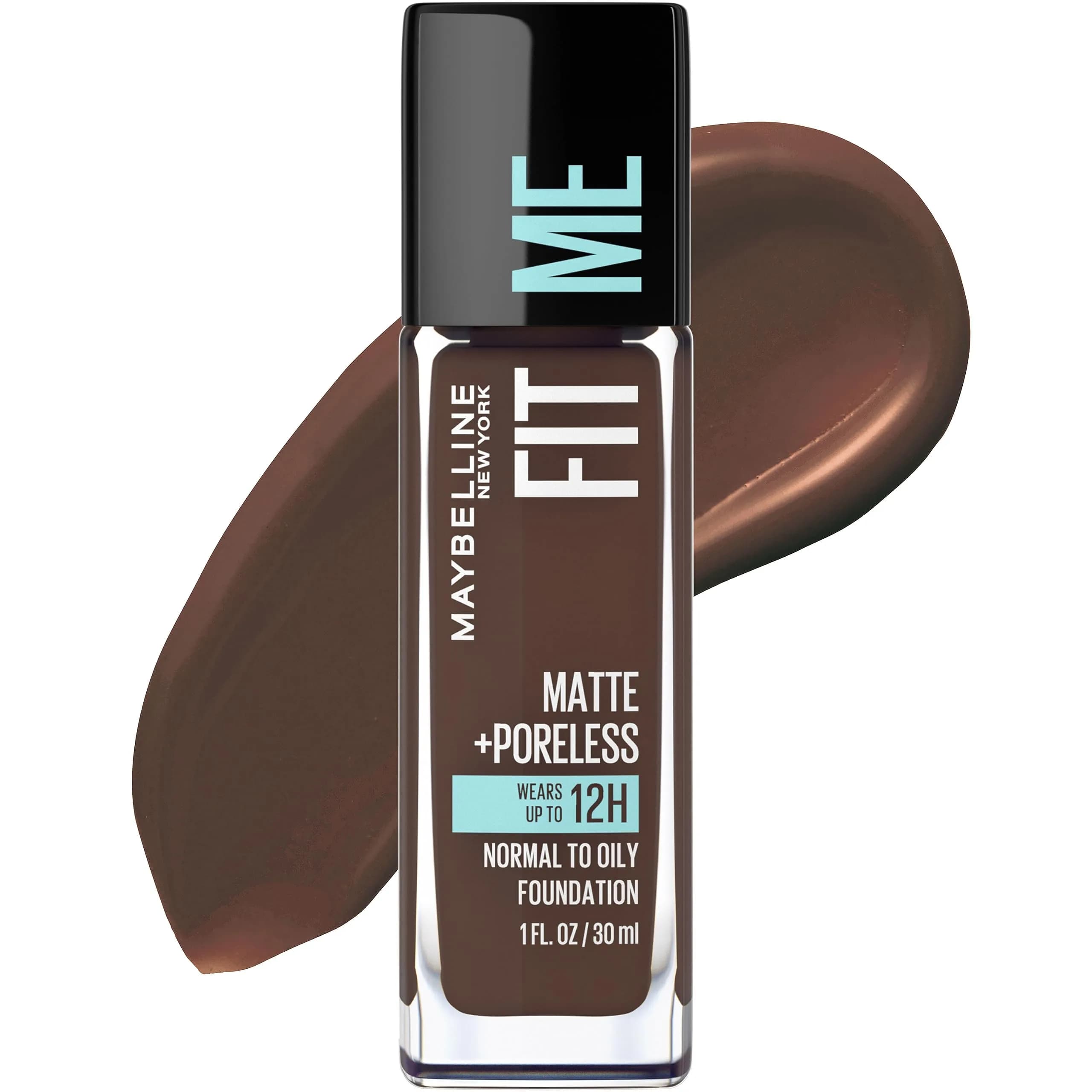 Maybelline Fit Me Matte + Poreless Liquid Foundation, 380 Espresso, 1 Fl Oz - main product image