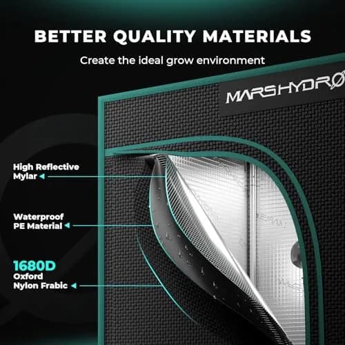 MARS HYDRO 27x27x63 Inch Grow Tent | 1680D Mylar, Observation Window, Waterproof Tray thumbnail 2