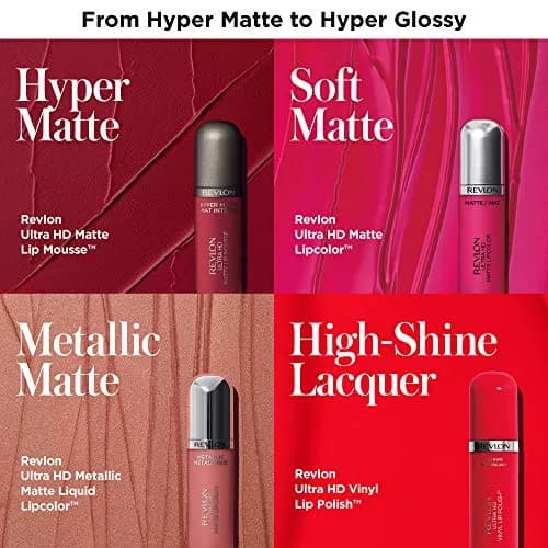 Revlon Ultra HD Metallic Matte Liquid Lipcolor | Moisturizing, Velvety, 1 Count thumbnail 4