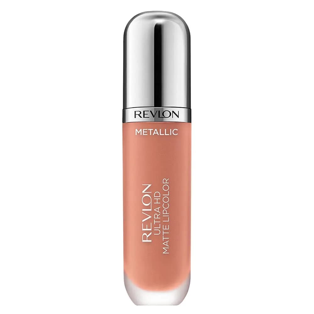 REVLON Ultra HD Metallic Matte Liquid Lipcolor, Liquid Lipstick, HD Glow 2.5ml (0.08 Fl Oz) | Moisturizing Metallic Matte Finish - main product image