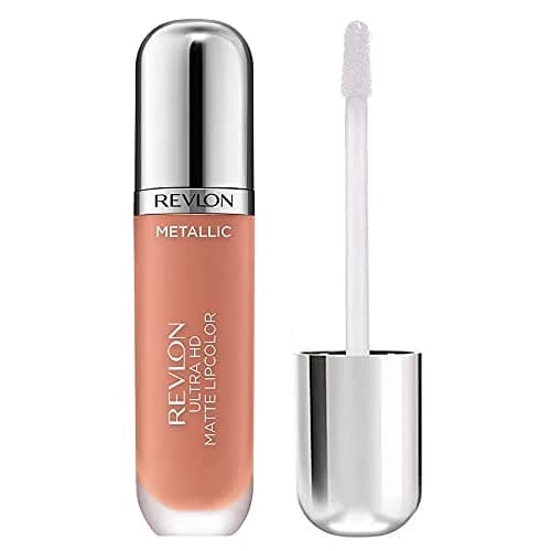 REVLON Ultra HD Metallic Matte Liquid Lipcolor, Liquid Lipstick, HD Glow 2.5ml (0.08 Fl Oz) | Moisturizing Metallic Matte Finish thumbnail 4