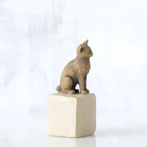 Willow Tree Love My Cat (Dark) Sculpted Hand-Painted Figurine | Handcrafted Resin Cat Decor thumbnail 4