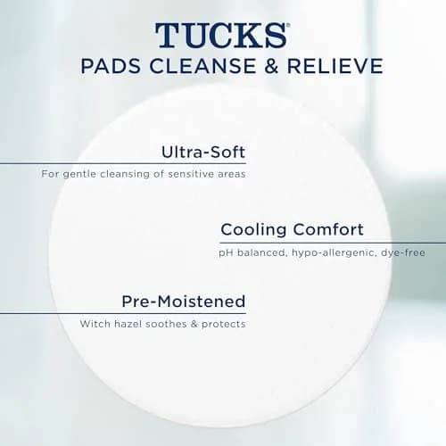 TUCKS Medicated Cooling Pads 100 Count | Witch Hazel Hemorrhoid Treatment thumbnail 7