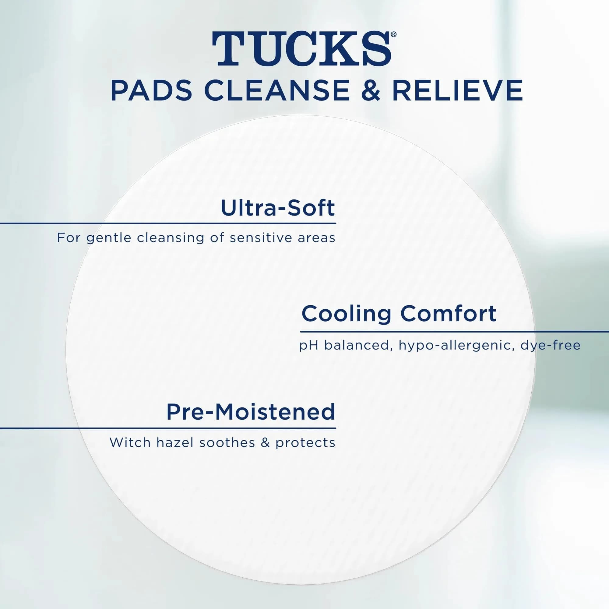 TUCKS Medicated Cooling Pads 100 Count | Witch Hazel Hemorrhoid Treatment - view 7