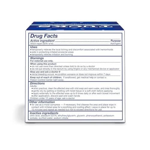 TUCKS Medicated Cooling Pads 100 Count | Witch Hazel Hemorrhoid Treatment thumbnail 8