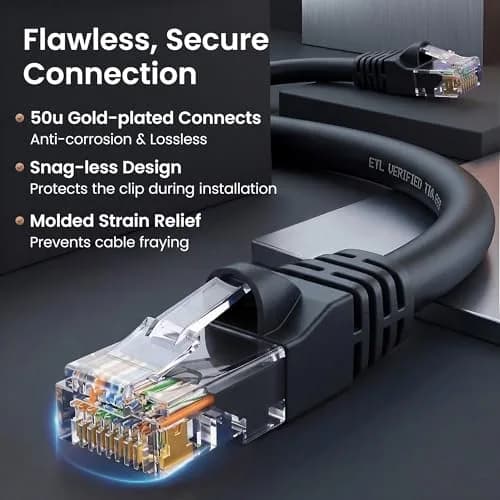 GEARit Cat6 Patch Cables 0.5ft | 10 Gbps Network Cables for Home & Office thumbnail 4
