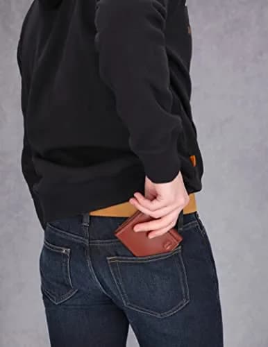 Timberland Men's Leather Trifold Wallet With ID Window Cognac | Genuine Italian Leather, 11 Pockets thumbnail 2