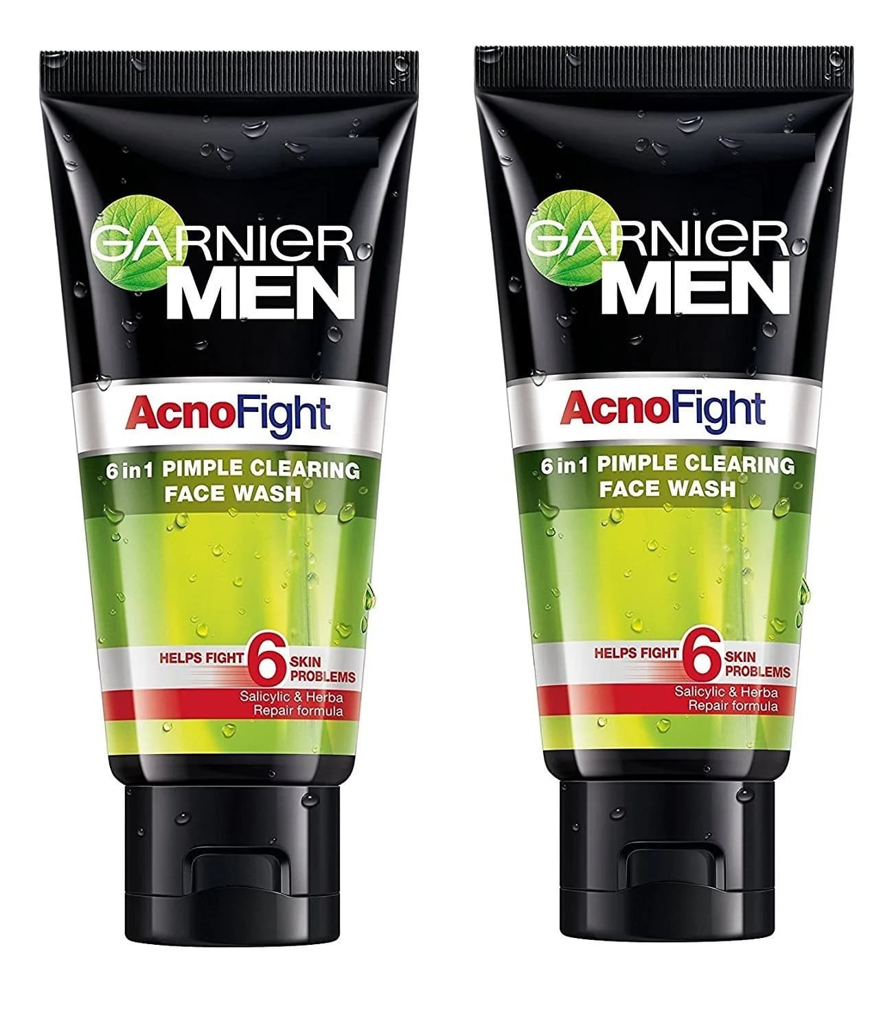 Garnier Men's Acno Fight Face Wash 100ml (Pack of 2) for Acne Prone Skin | Deep Cleansing & Oil Control