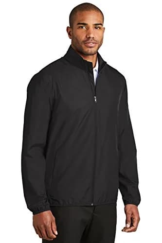Port Authority Zephyr Full-Zip Jacket | Wind & Water-Resistant, Lightweight, Adult Unisex, Black, Medium thumbnail 4