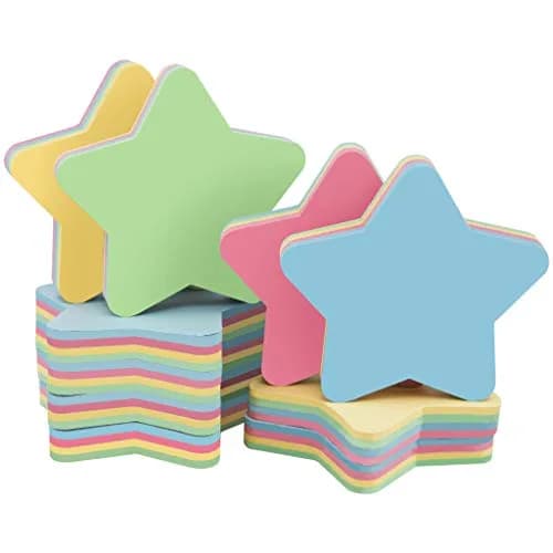 OSOPOLA Star Sticky Notes 10 Pads (1000 Sheets Total) | Bulk Pack for Office, School, Home thumbnail 1