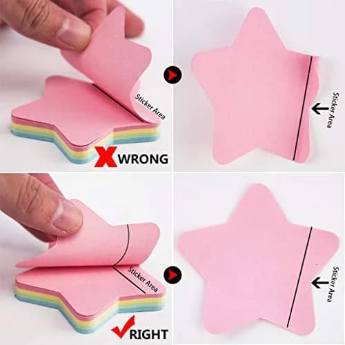 OSOPOLA Star Sticky Notes 10 Pads (1000 Sheets Total) | Bulk Pack for Office, School, Home thumbnail 4