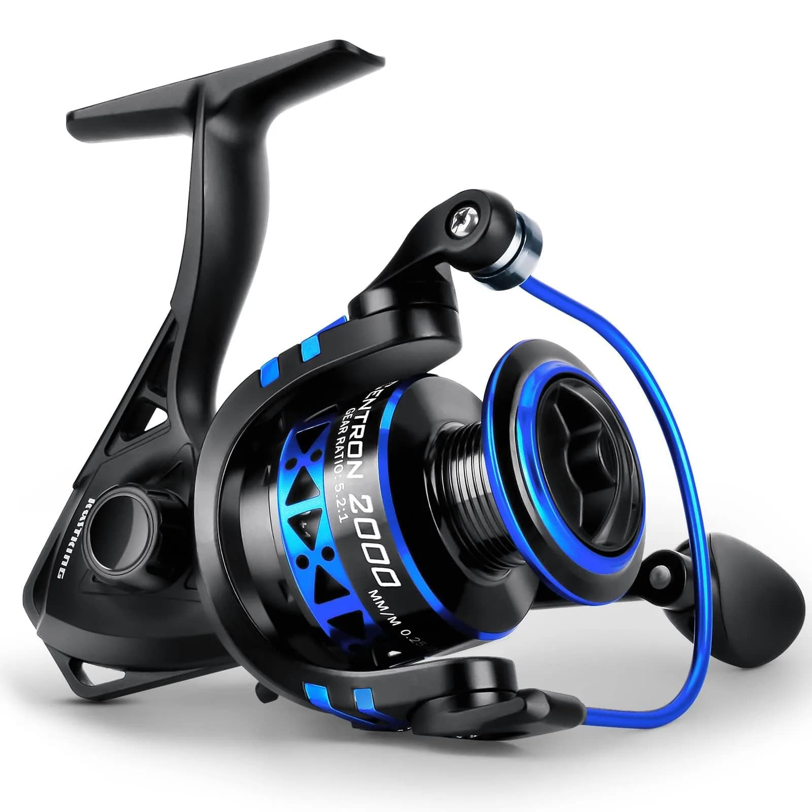KastKing Centron Spinning Fishing Reel Size 2000 Black | 17.5lb Max Drag, 9+1 BB, CNC Aluminum Spool - main product image
