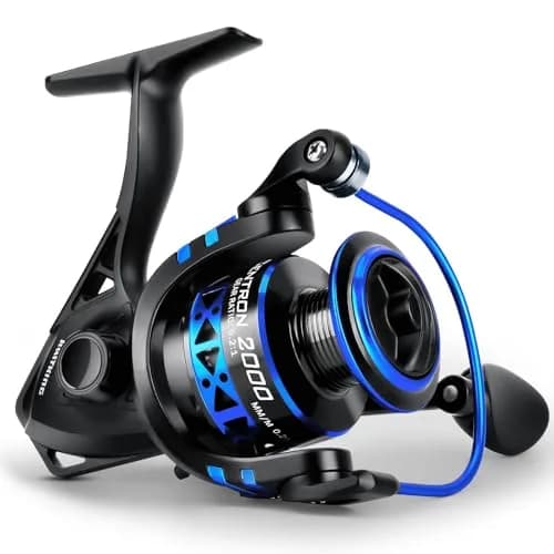 KastKing Centron Spinning Fishing Reel Size 2000 Black | 17.5lb Max Drag, 9+1 BB, CNC Aluminum Spool thumbnail 1