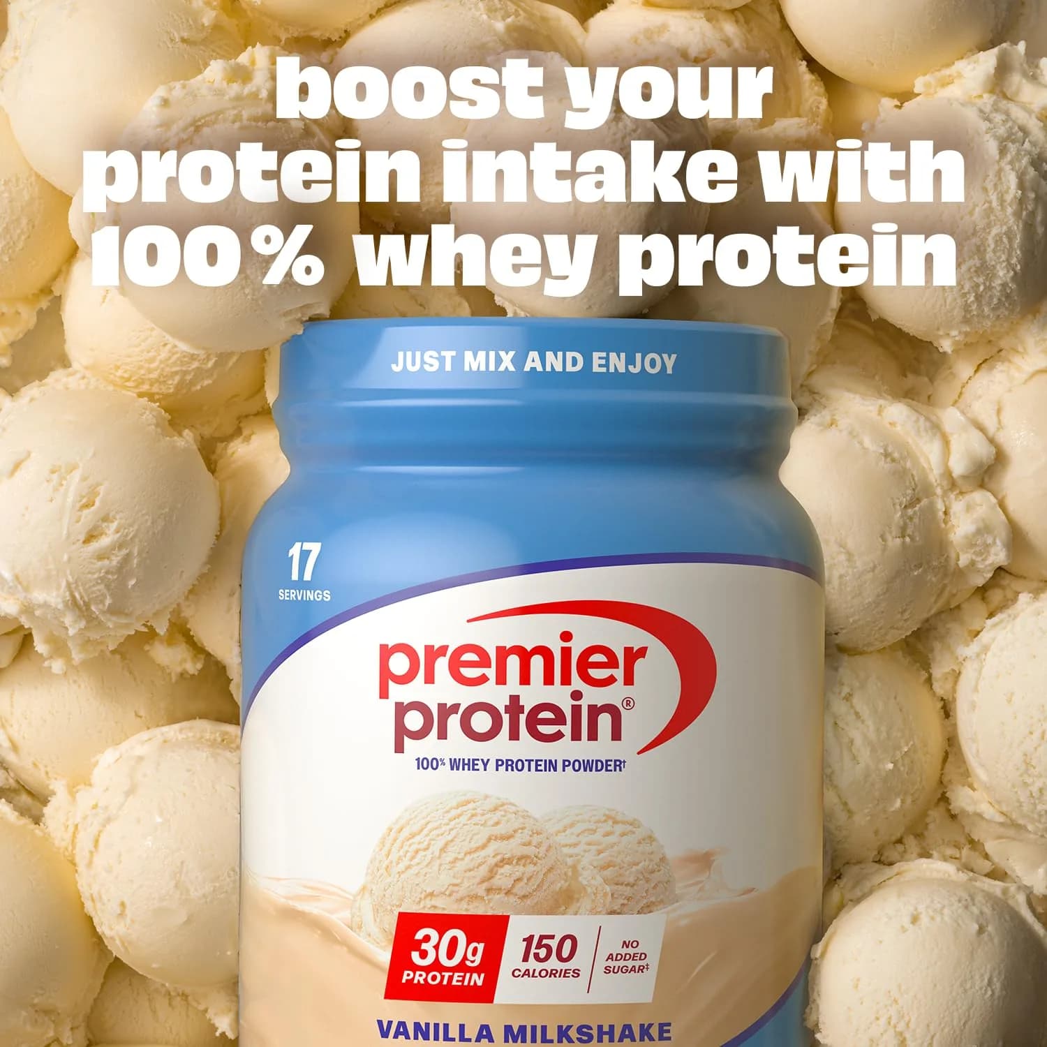 Premier Protein Powder Vanilla Shake: 30g Protein, 1g Sugar, 1.46 lb | Macro-Friendly Nutrition - view 4