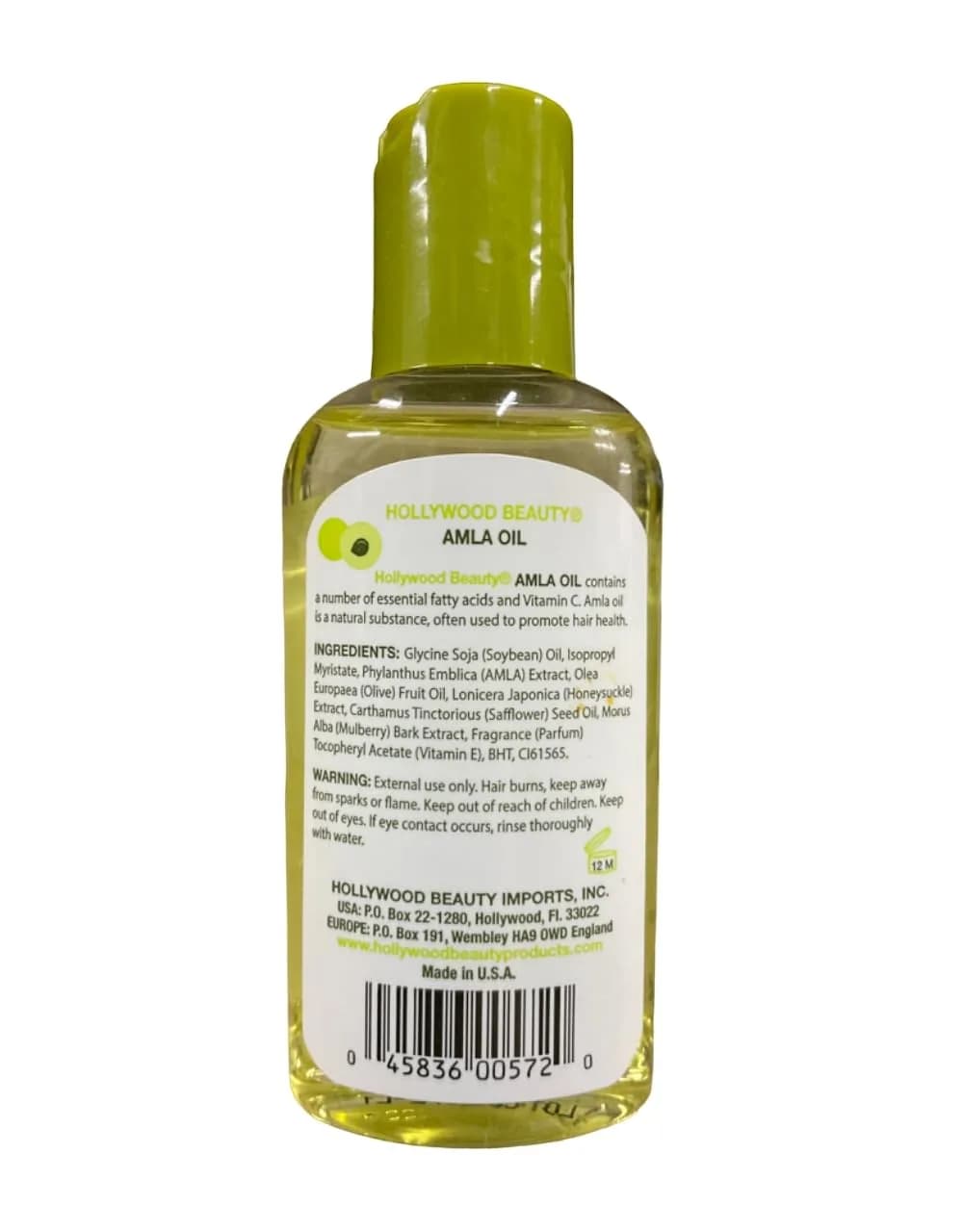 Hollywood Beauty Amla Hair Oil 2 fl oz (59 ml) | Promotes Healthy Hair - view 2