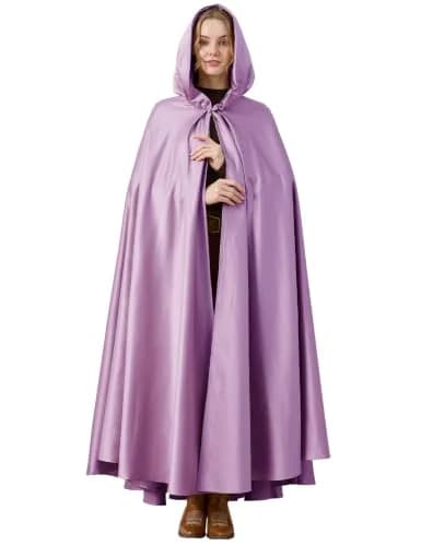 BEAUTELICATE Women's Wedding Hooded Cape Bridal Cloak Full Length | Elegant Satin Design for Special Occasions thumbnail 1