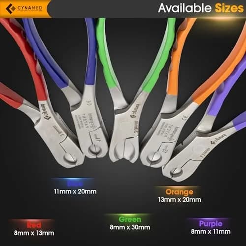 Cynamed Twin Action Decapper Pliers | Easy Crimped Vial Cap Removal, German Stainless Steel, 8mm & 30mm | Professional Lab Tool thumbnail 6