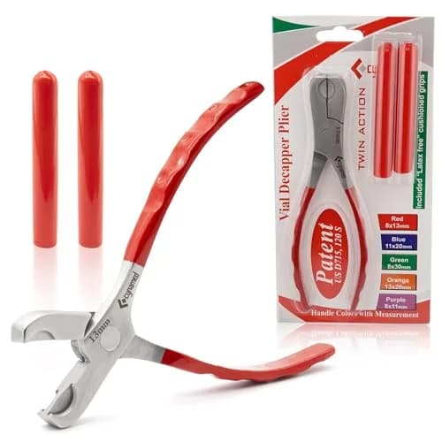 Cynamed Twin Action Decapper Pliers - Perfect for Decapping 8mm & 13mm Vials | German Stainless Steel thumbnail 1