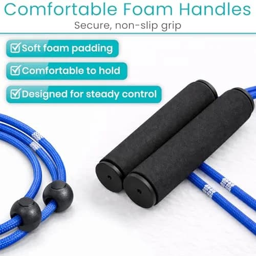 Vive Shoulder Pulley System for Physical Therapy - Rotator Cuff Pain Rehab Exerciser with Metal Pulley & Blue Handles thumbnail 6