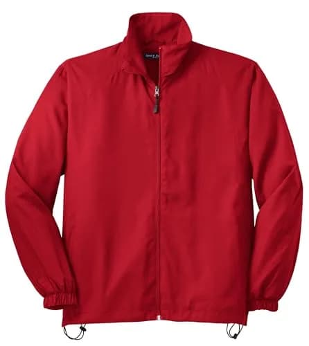 SPORT-TEK Unisex Full Zip Wind Jacket | Water-Resistant, Breathable, Lightweight (70-120c) thumbnail 1