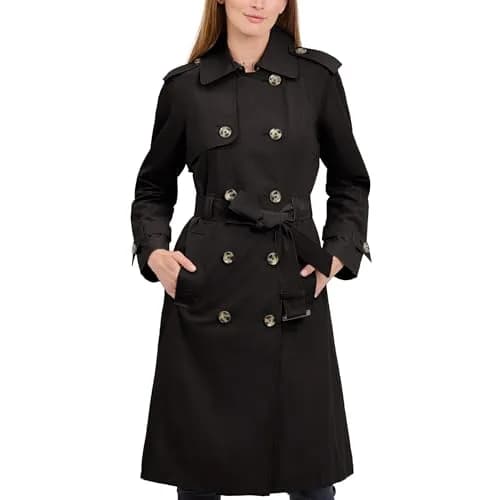 London Fog Women's Double-Breasted Trench Coat 40in Chest | Water & Wind Resistant, Classic Fit (70-120 chars) thumbnail 1