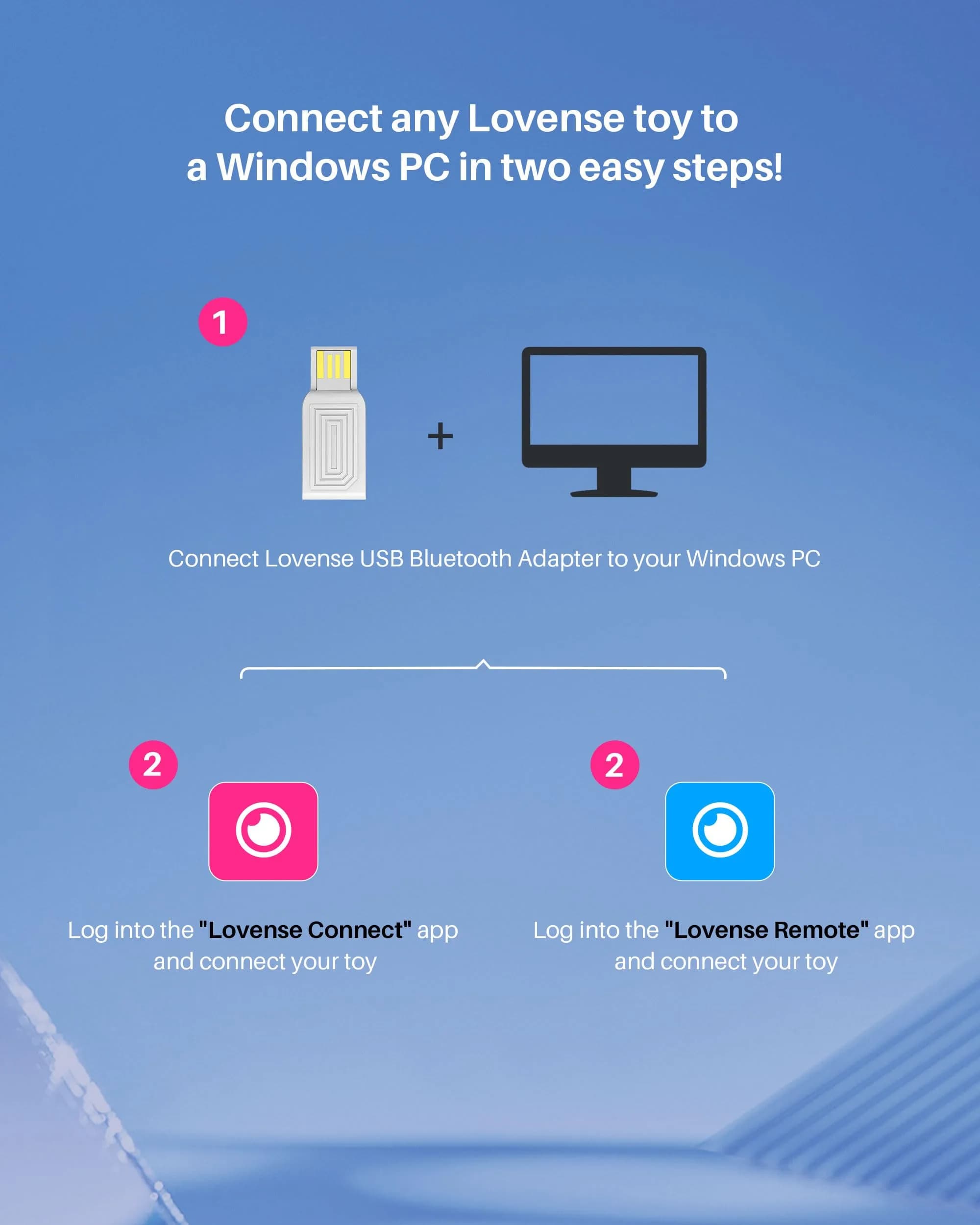 LOVENSE Dongle USB Bluetooth Adapter for PC Laptop Desktop Computer, White | Plug and Play for Windows 7/8/10/11 - view 6
