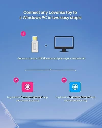 LOVENSE Dongle USB Bluetooth Adapter for PC Laptop Desktop Computer, White | Plug and Play for Windows 7/8/10/11 thumbnail 6