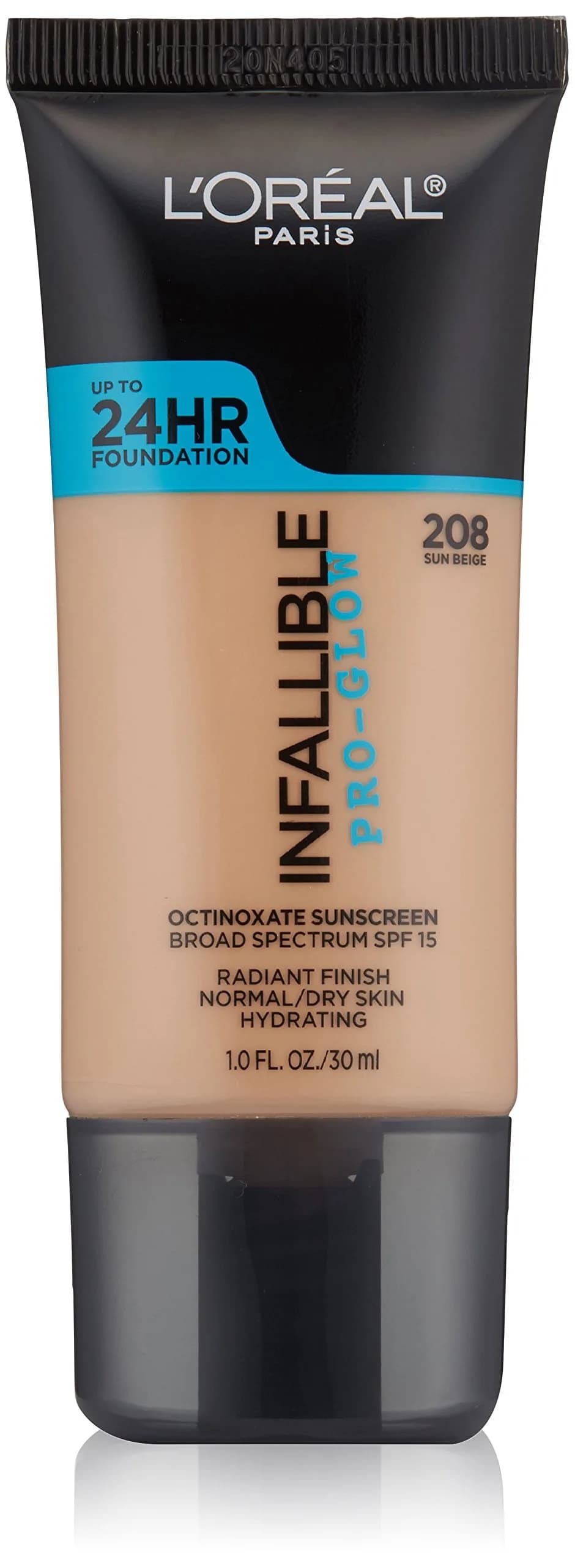 L'Oréal Paris Infallible Pro-Glow Foundation - Sun Beige | Hydrating Glow Up to 24HR - main product image