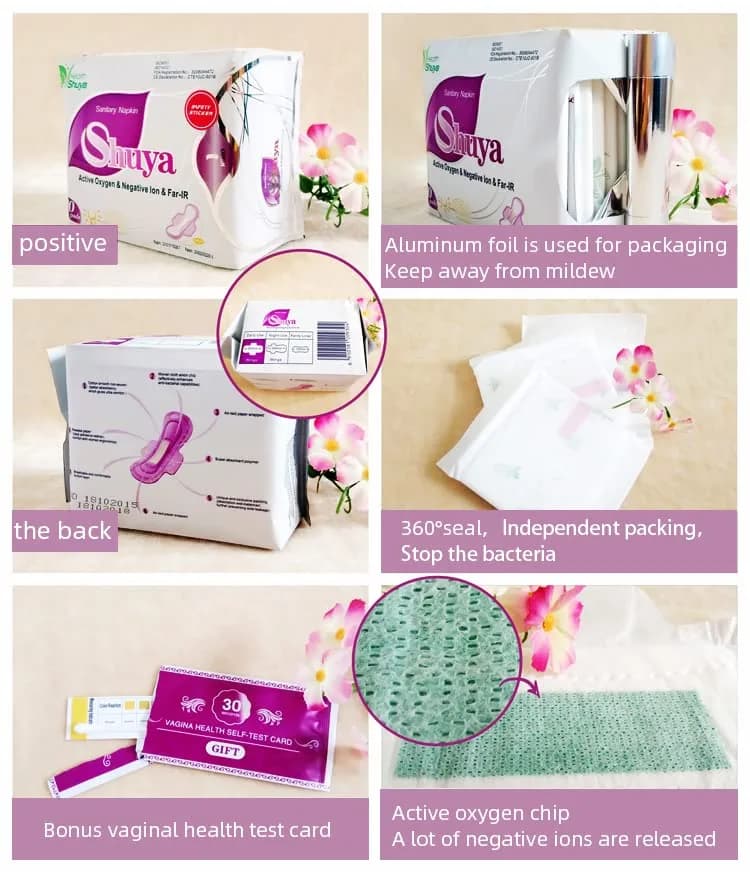 SHUYA Feminine Care Pads Regular & Overnight | High Absorbency, Active Oxygen, Anion, 245-330mm thumbnail 5