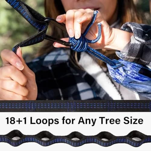 Kootek Camping Hammock 500lbs Capacity | Double Outdoor Camping Essentials, Parachute Nylon thumbnail 5