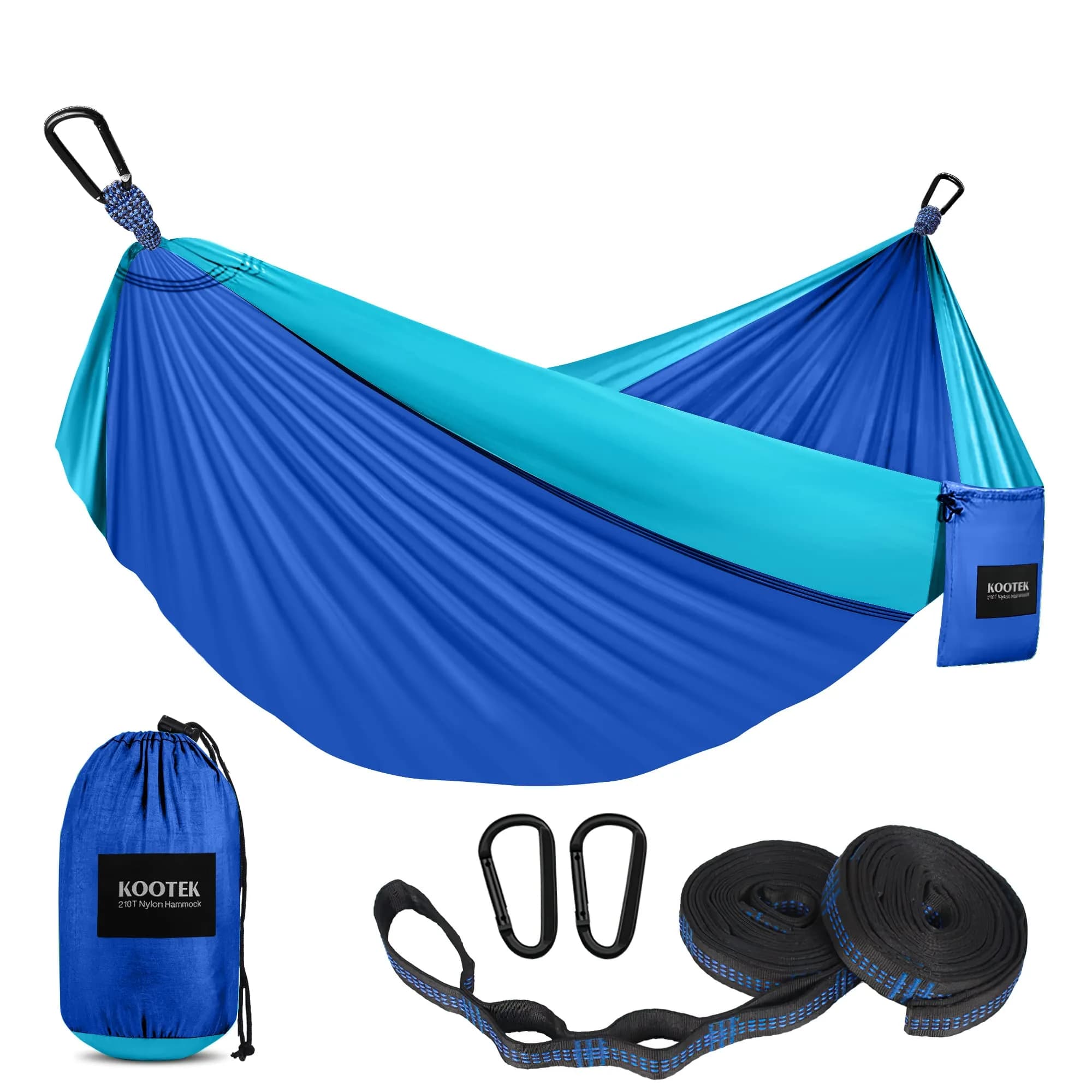 Kootek Camping Hammock 500lbs Capacity | Double Outdoor Camping Essentials, Parachute Nylon