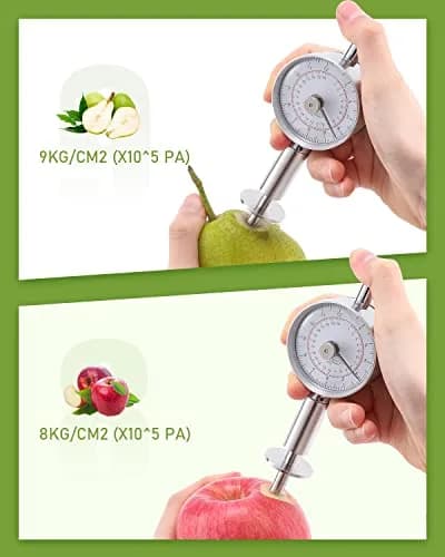 NEWTRY Fruit Penetrometer Handheld Hardness Tester with 2 Types of Probes | Precise Fruit Hardness Measurement thumbnail 6
