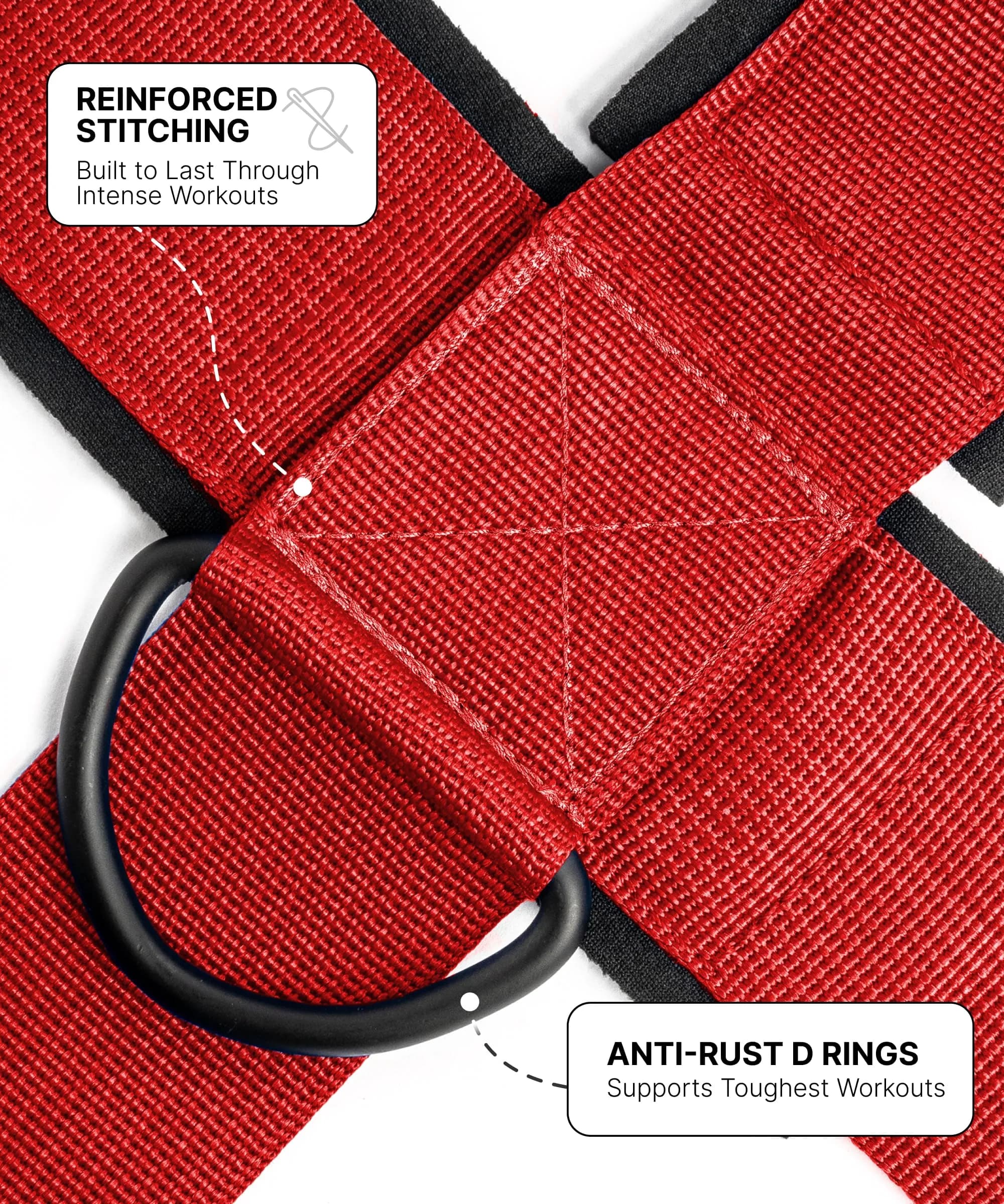 DMoose Fitness Neck Harness Red with 30" Steel Chain | Neck Exerciser & Trainer for Weight Lifting - view 4